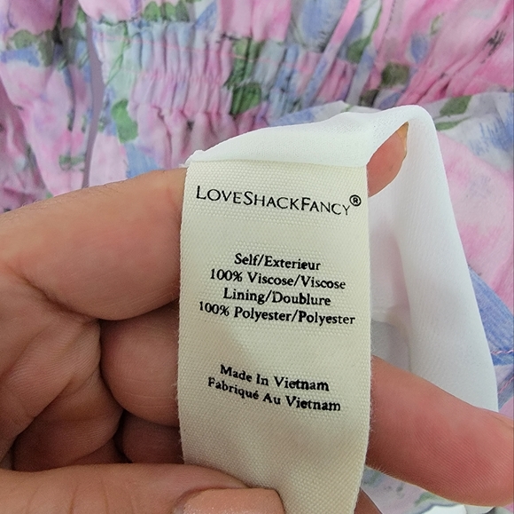 Loveshackfancy Popover Dress Blueberry Frosting New With Tags Size Medium - Picture 8 of 8